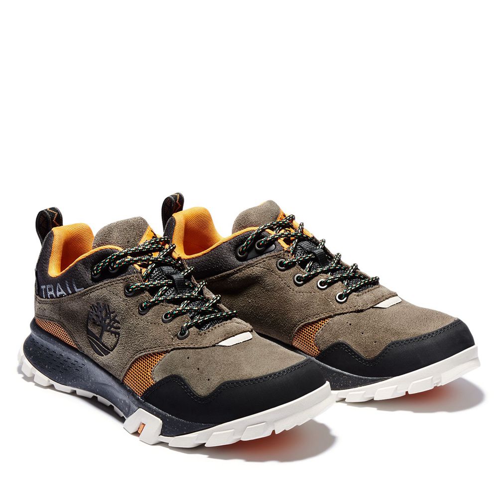 Pantofi De Drumeție Timberland Barbati Masline Verzi/Negrii - Garrison Trail Josi Waterproof - Roman